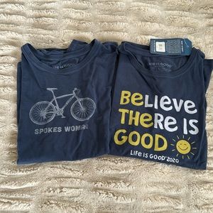 Life is good set of two crusher tees